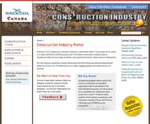 Construction Industry : Compliance Information Portal - Screen Shot